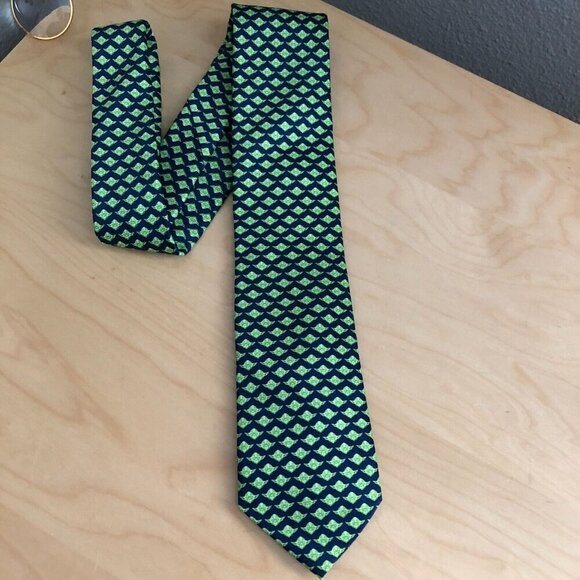 Star Wars Yoda Men's Green & Blue Necktie Lucas Film Ltd. Size 57" X 3" NEW - Picture 2 of 6